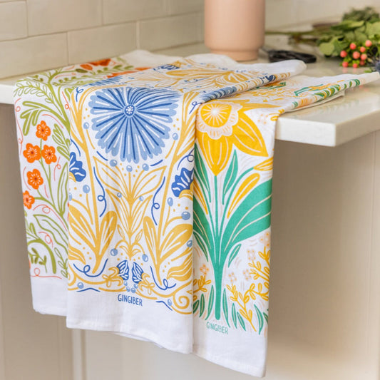 Flower Power Tea Towel Bundle