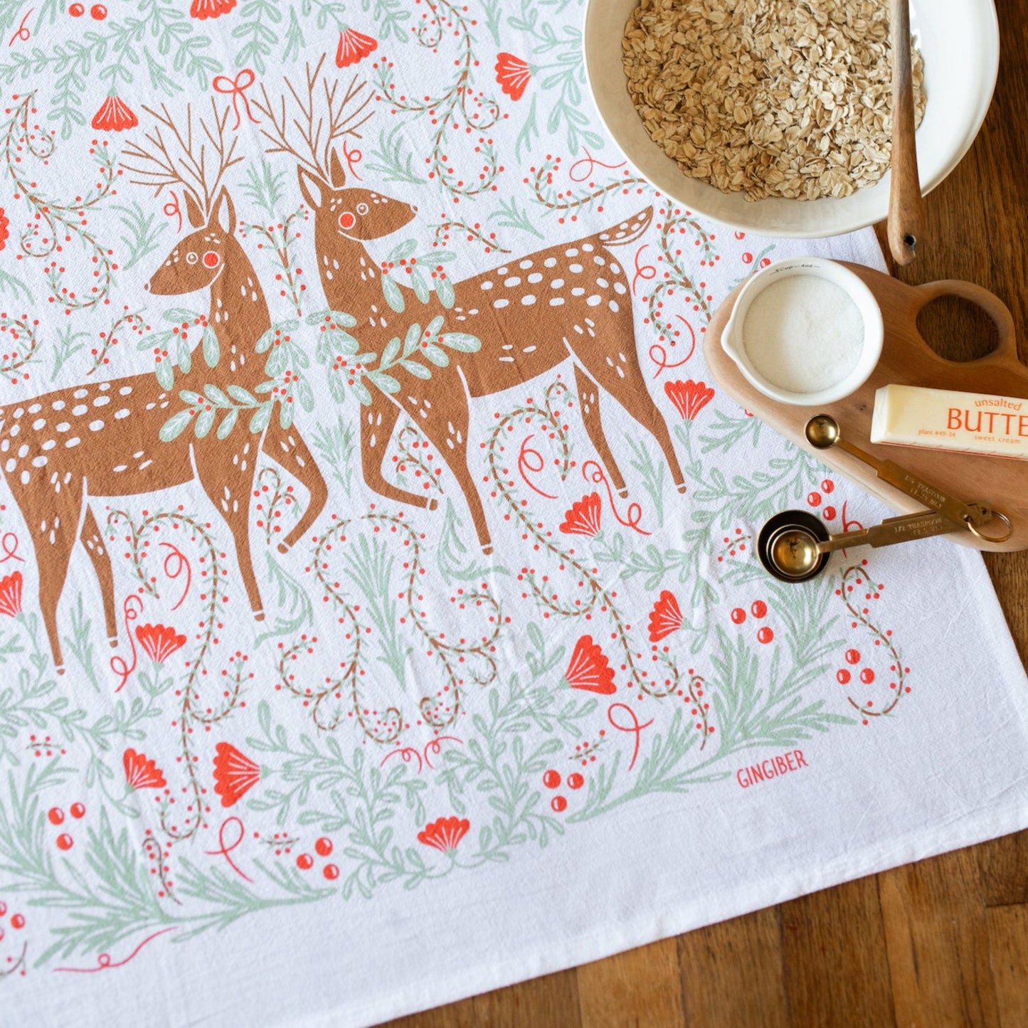Deer Tea Towel
