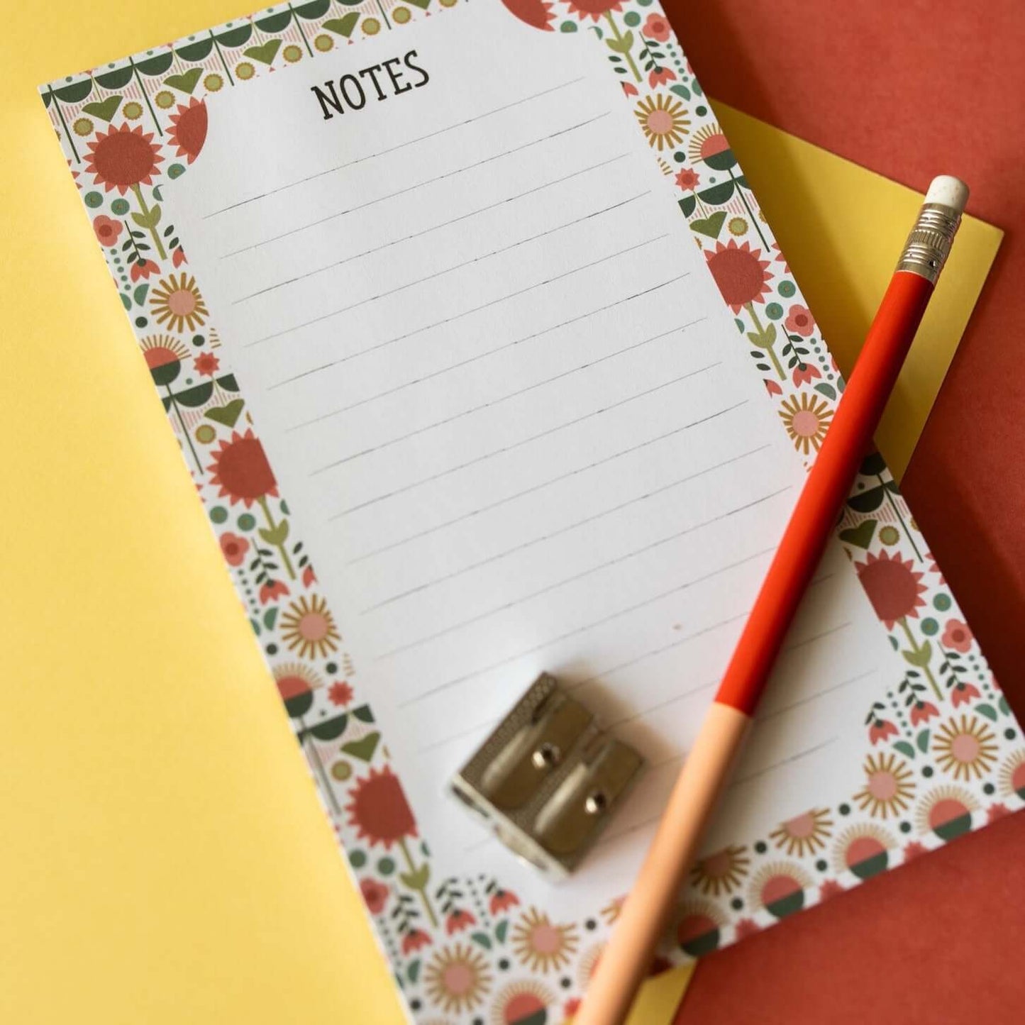 Popping Flowers Notepad