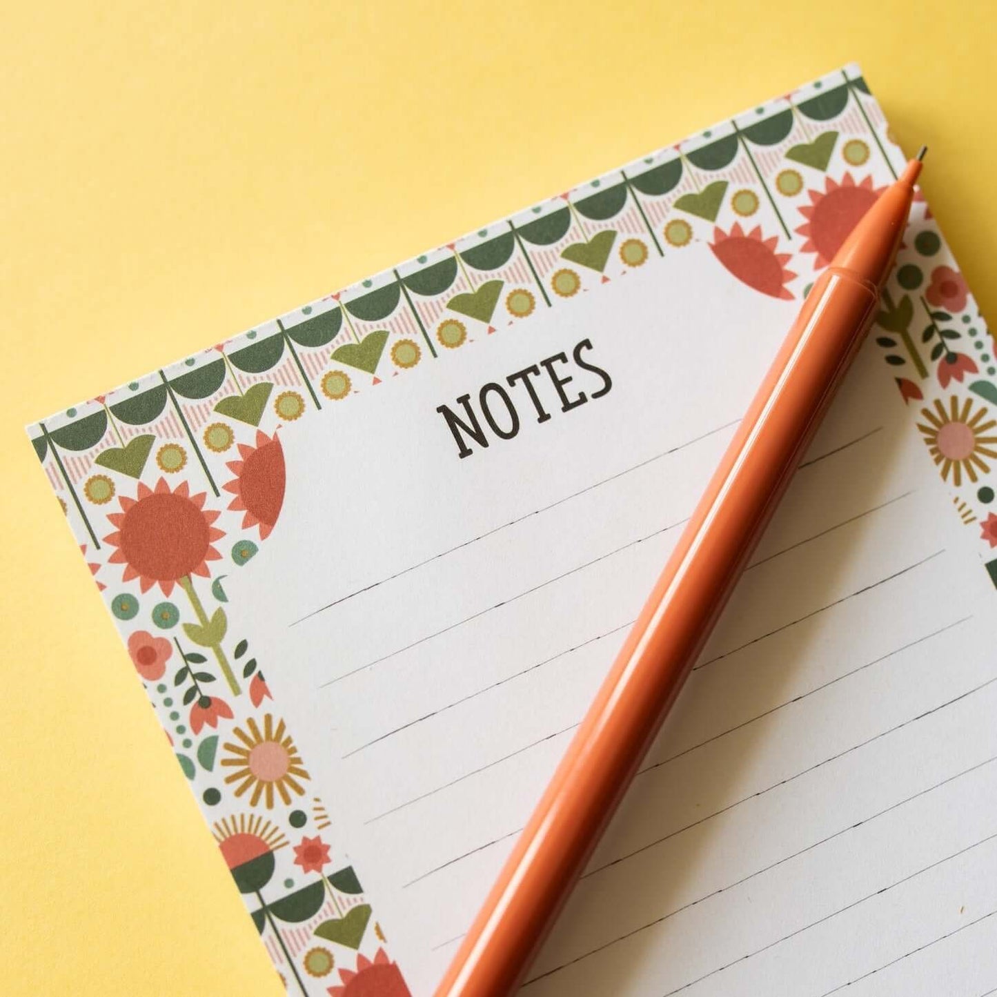 Popping Flowers Notepad