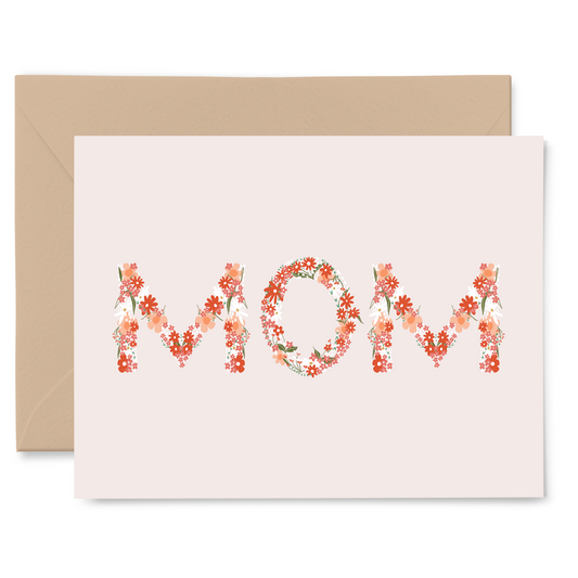 MOM Floral Card