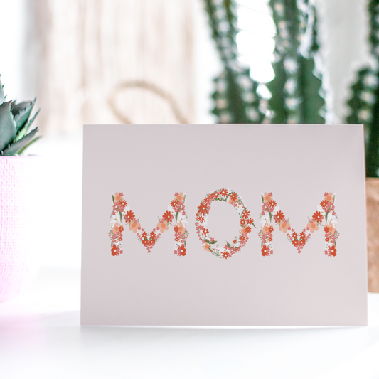 MOM Floral Card