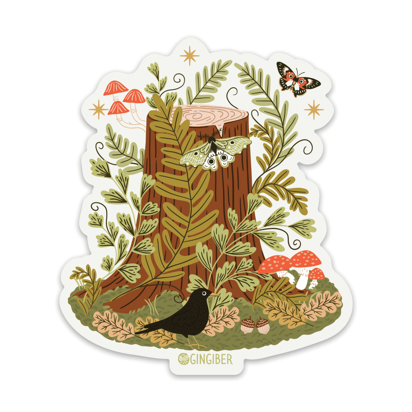 Tree Stump Sticker