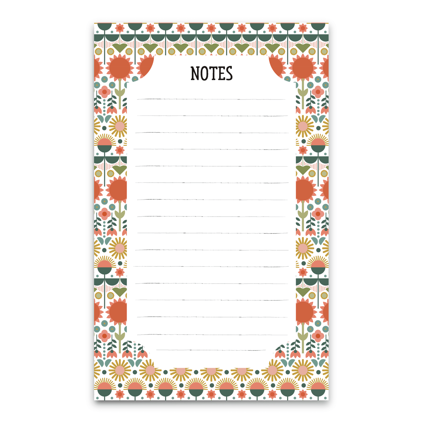 Popping Flowers Notepad