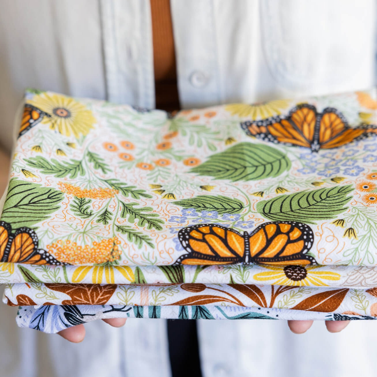 RESTOCK COMING: Monarch Garden Tea Towel