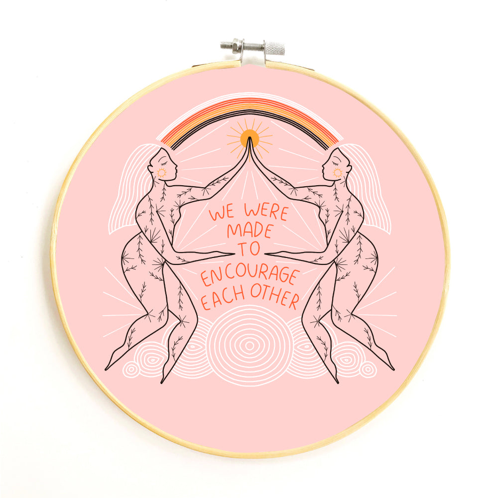 Encourage Each Other Embroidery Kit