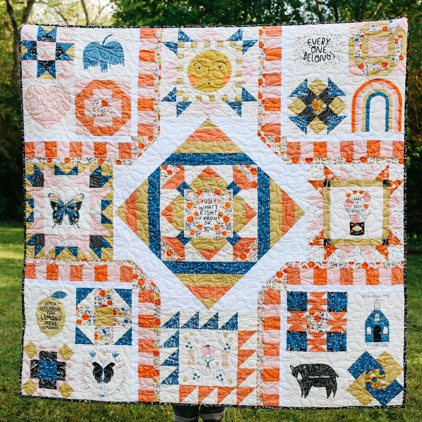 Words to Live By Quilt Pattern - PDF