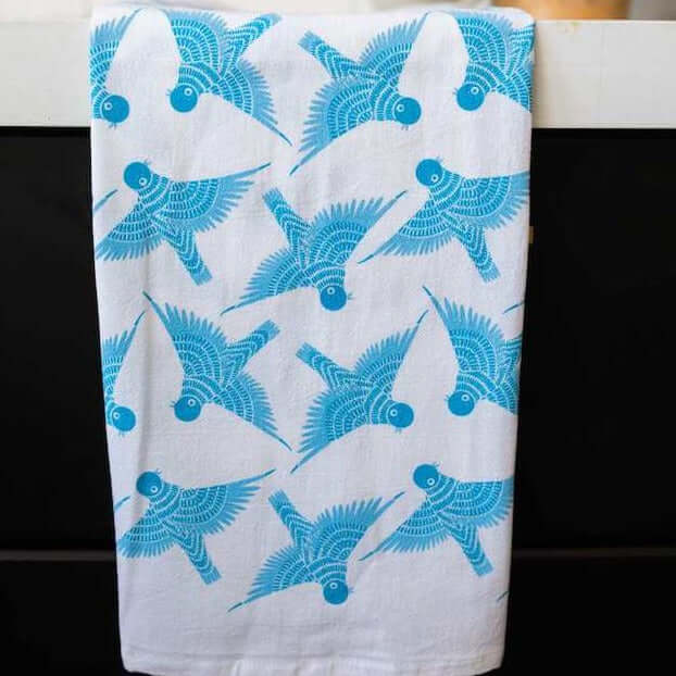 Bluebird Tea Towel