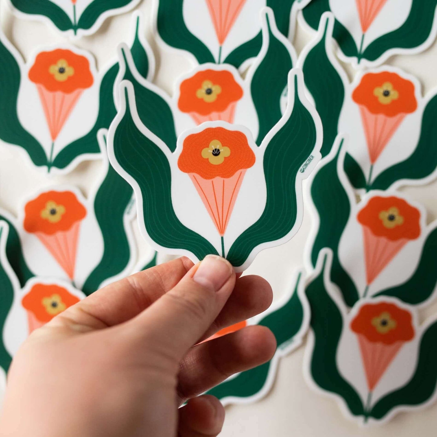 Trumpet Flower Sticker