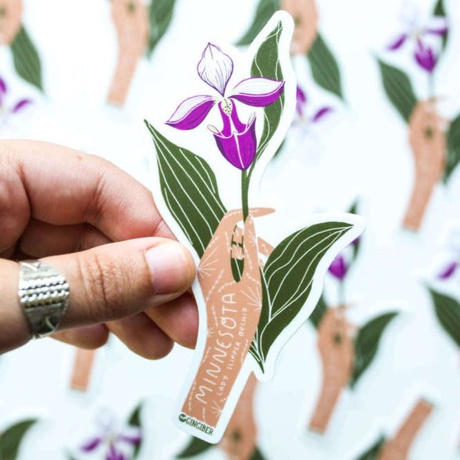 Minnesota State Flower Sticker