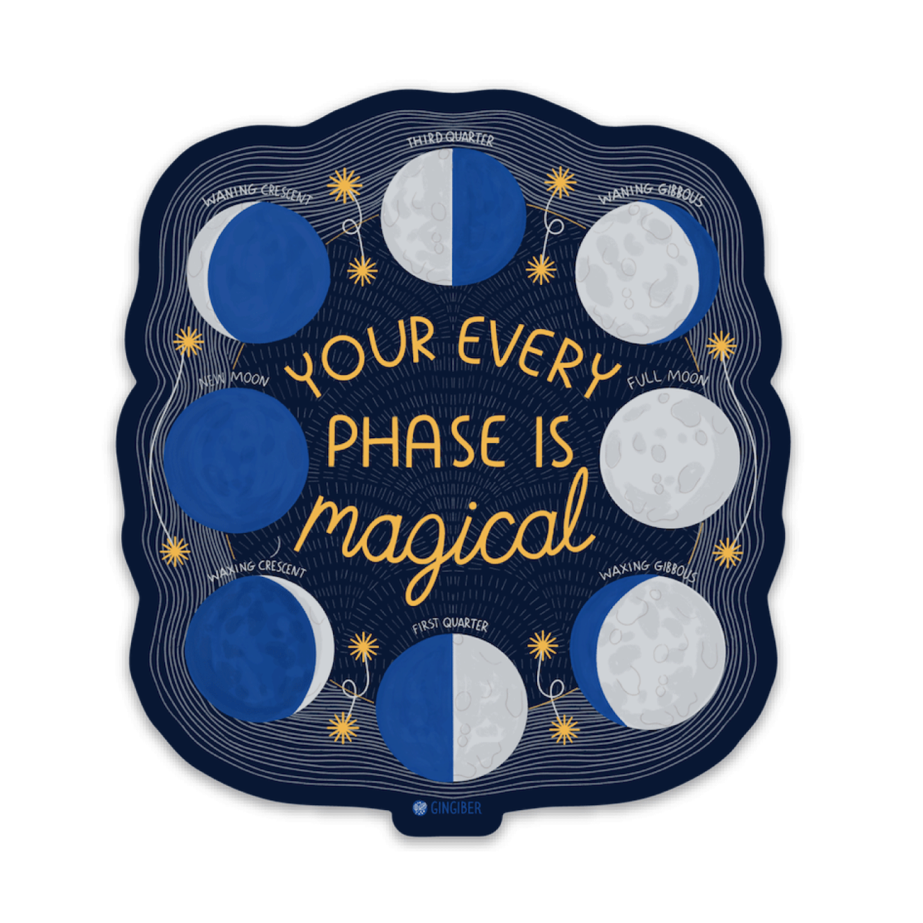 Every Moon Phase Sticker