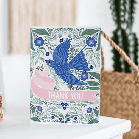 Barn Swallow Thank You Card