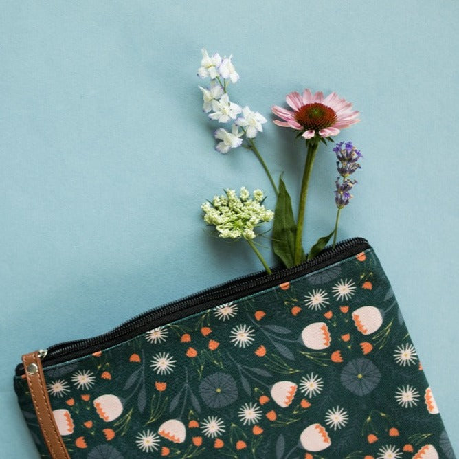 Night Flowers Pouch