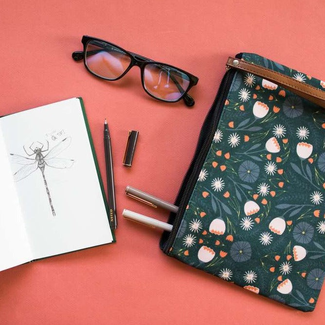 Night Flowers Pouch