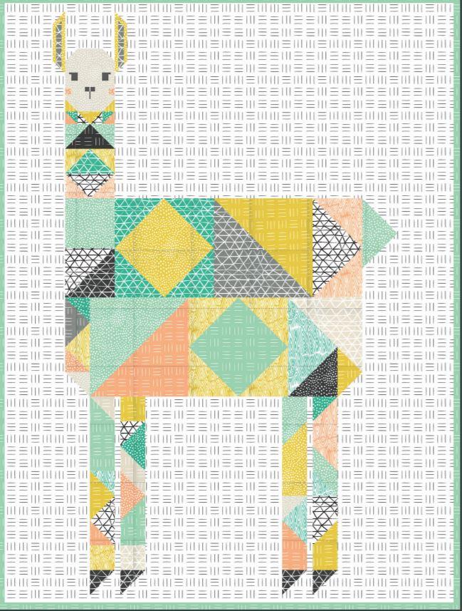 Corrections for Patchwork Llama Quilt Pattern