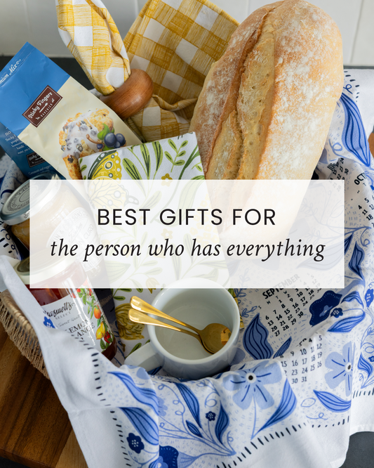 Gingiber bread gift basket with tea towels