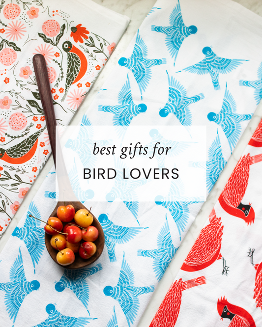 Holiday Gifts for Bird Lovers: Charming Bird Tea Towels