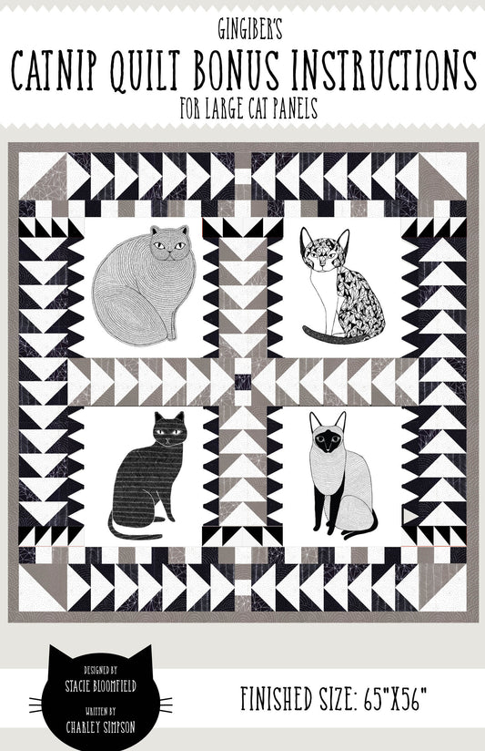 Bonus Instructions: Catnip Quilt with Large Panels