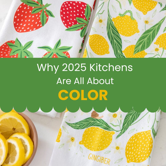 Lemon and strawberry tea towels