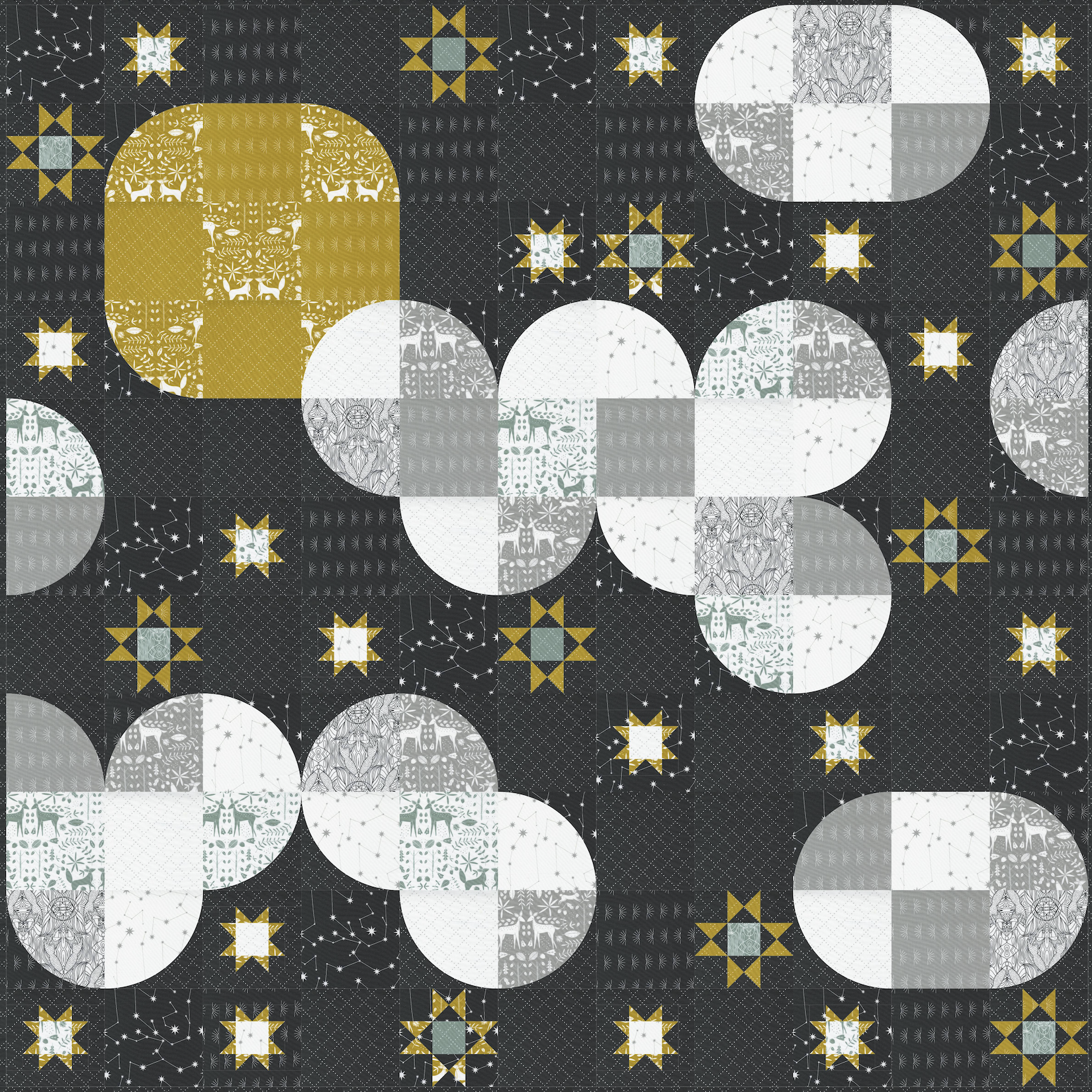 Corrections for Nocturnal Sky Quilt Pattern - Gingiber