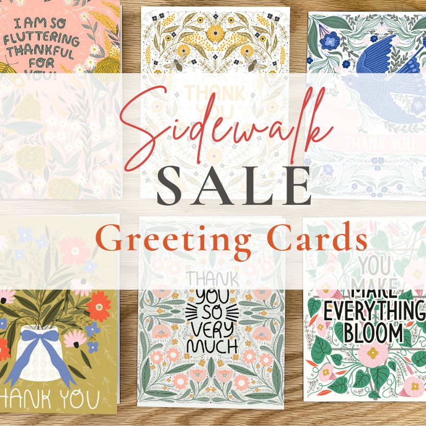 Sidewalk Sale Greeting Cards