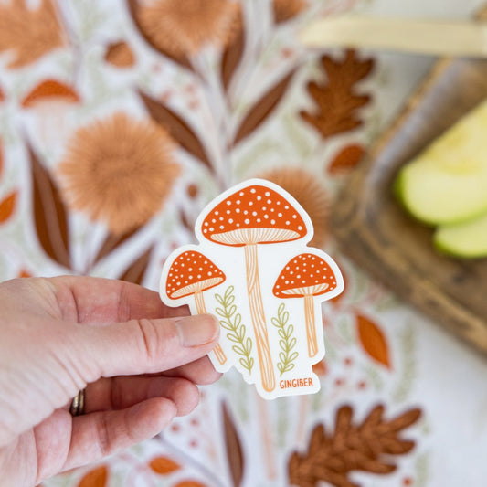 Autumn Mushroom Sticker