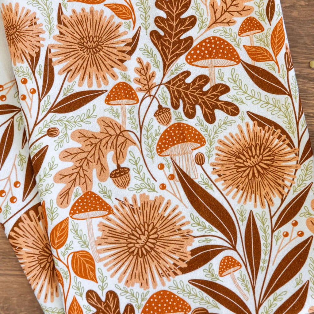 Mushroom Medley Tea Towel - Gingiber
