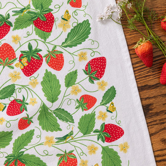 Strawberry Fields Tea Towel - SAVE 16%