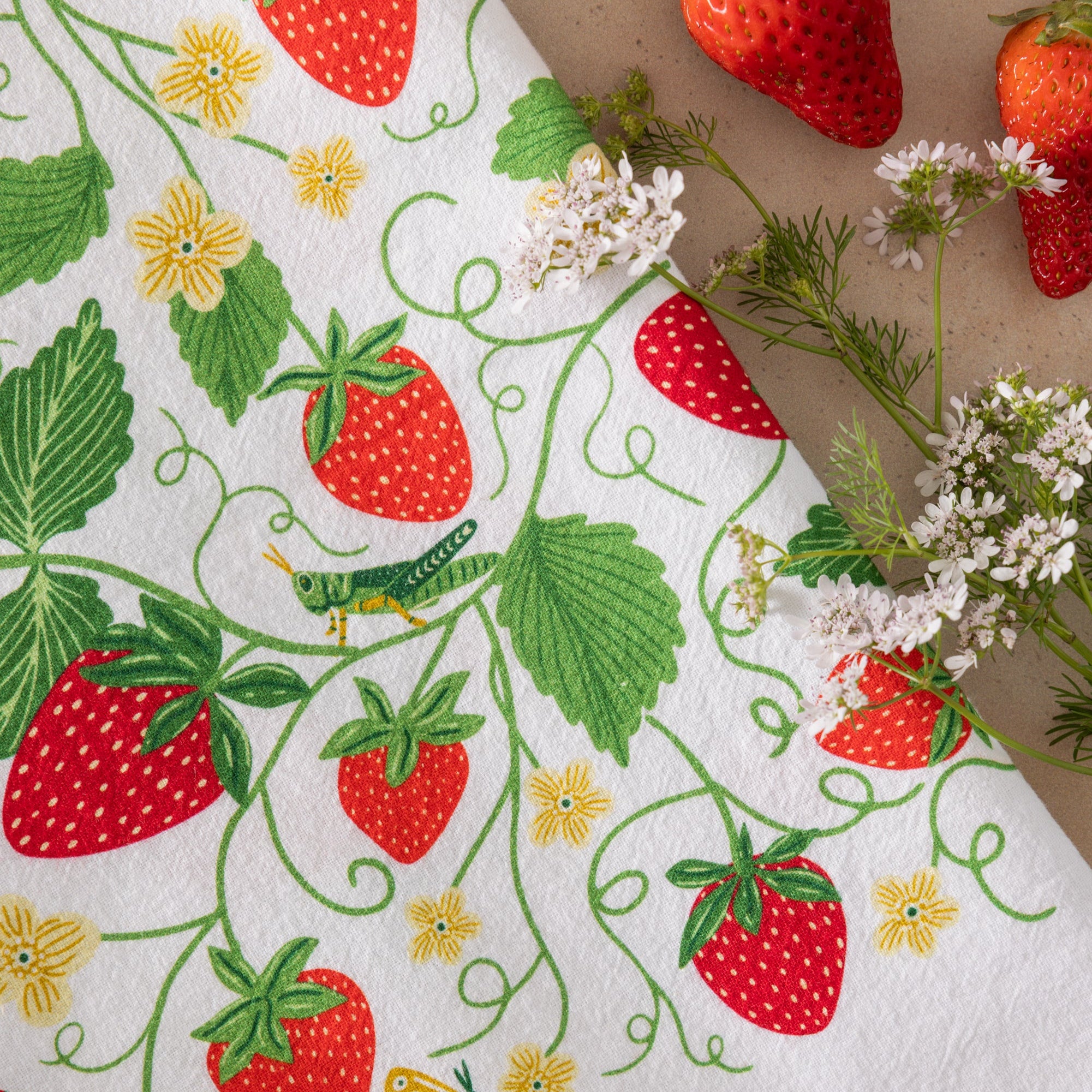 Limited Time Strawberry Fields Tea Towel