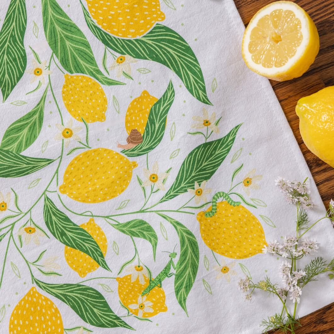 Lemon Grove Tea Towel