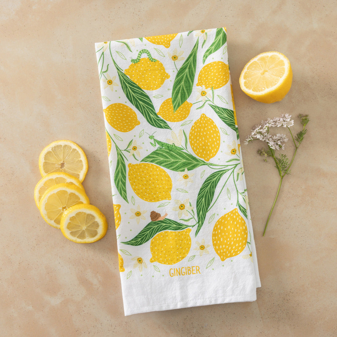 Lemon Grove Tea Towel