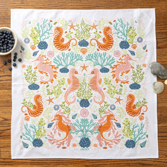 Seahorses Tea Towel - SAVE 16%