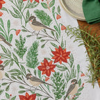 Limited Time Poinsettias & Pines Tea Towel (REDIRECT) - Gingiber