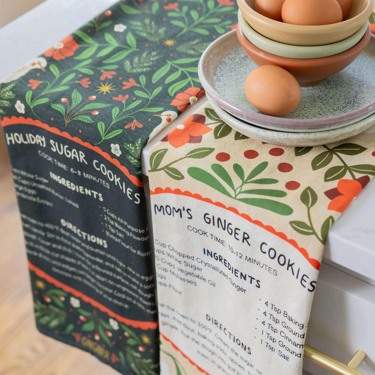 Sugar & Spice Tea Towel Bundle - Gingiber
