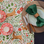 Ivory Christmas Forest Table Runner (REDIRECT) - Gingiber