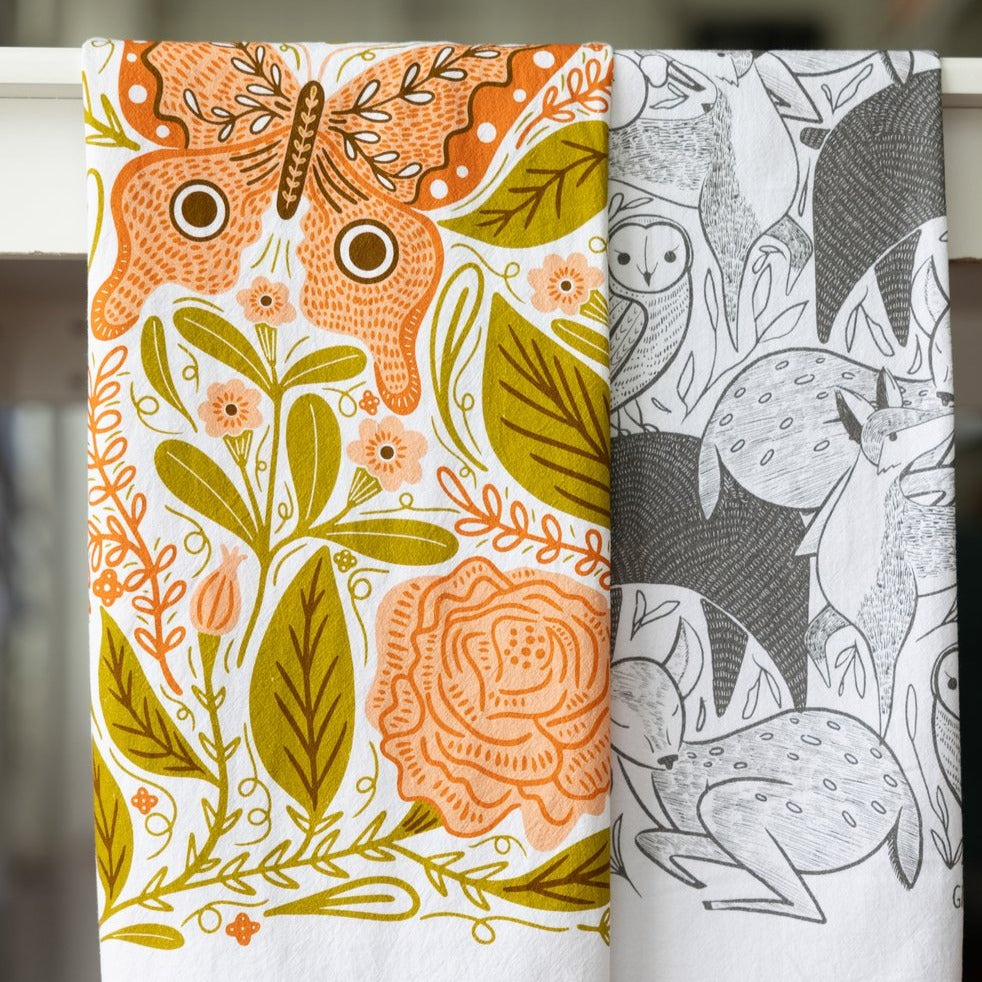 Vintage/Woodland Tea Towel Bundle