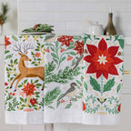 Poinsettia Trio Tea Towel Bundle