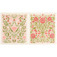 Two floral patterned items on a white background