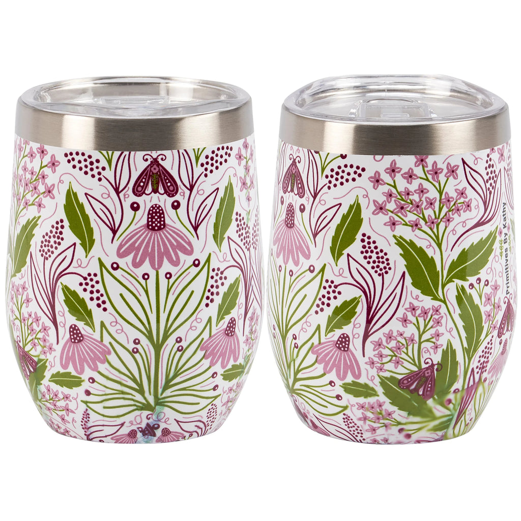 Purple Floral Tumbler