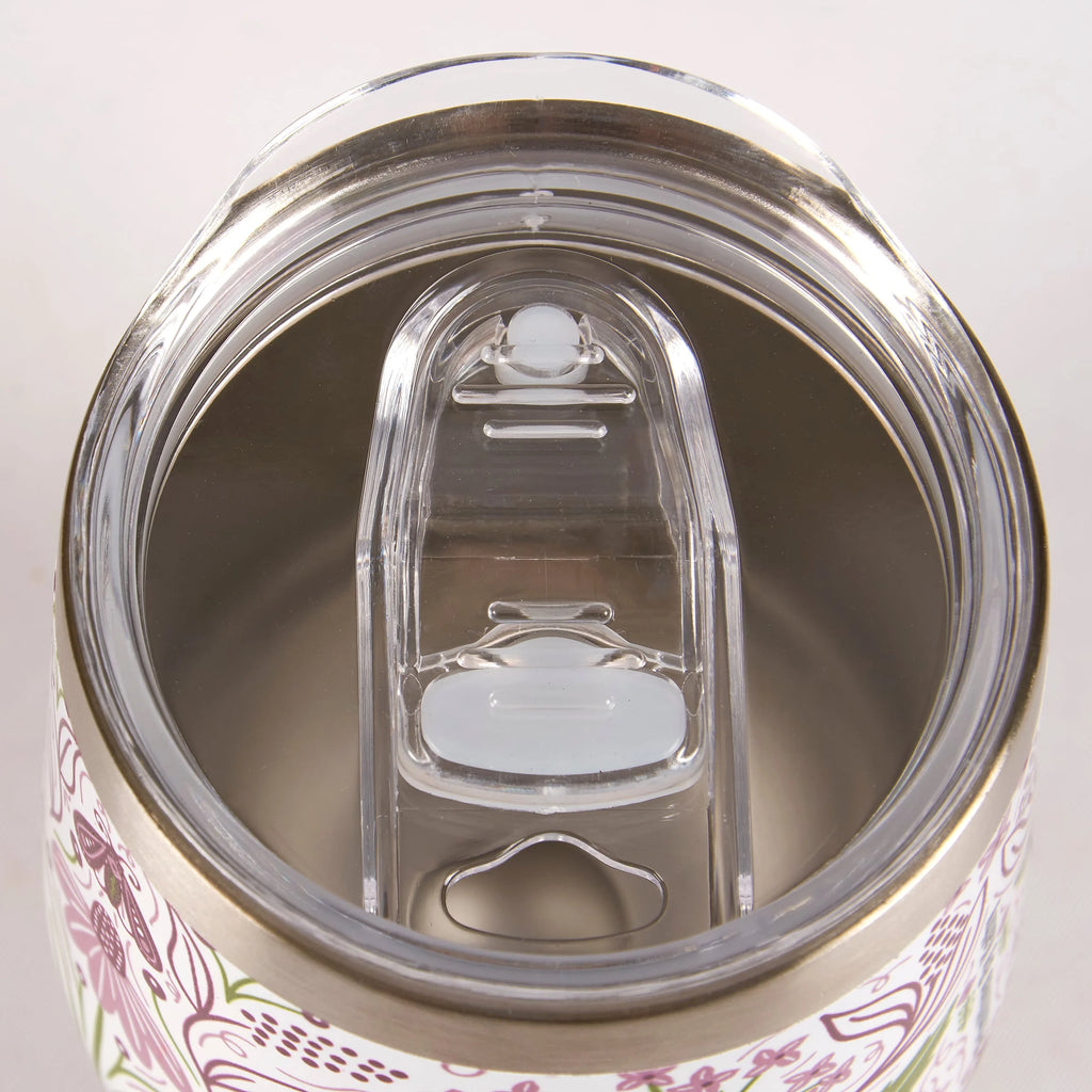 Purple Floral Tumbler