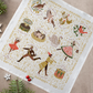 12 Days of Christmas Tea Towel