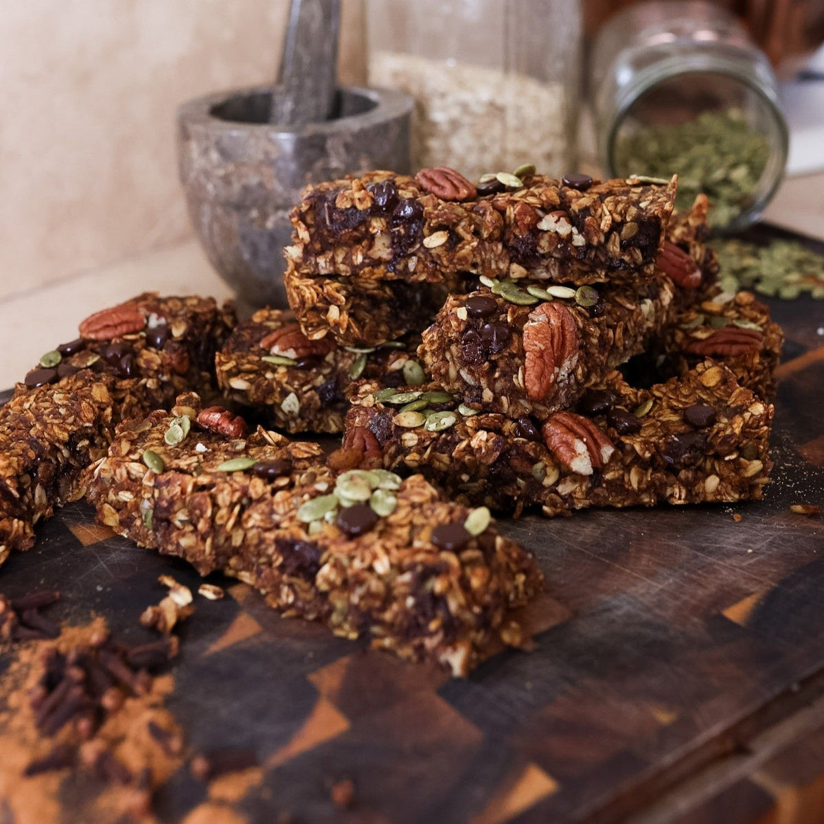 Pumpkin Spice Granola Bars Recipe