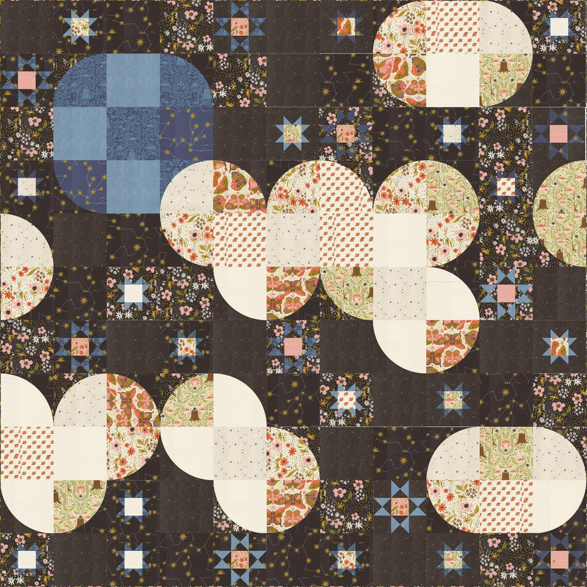 Nocturnal Sky II Quilt Pattern - Printed by Gingiber