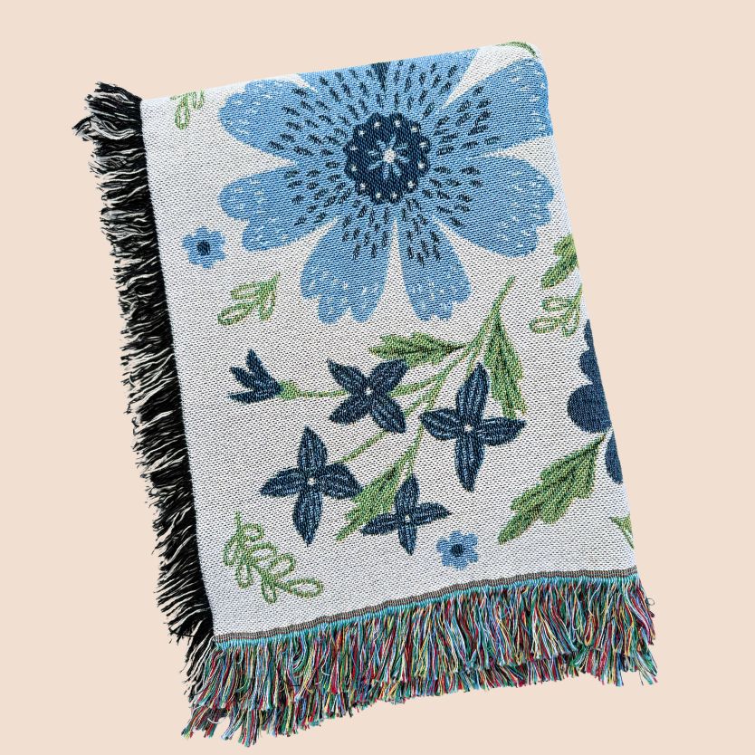 Blue Cornflower Blanket