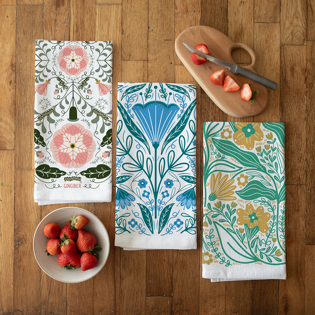 Floral Tea Towel Bundle