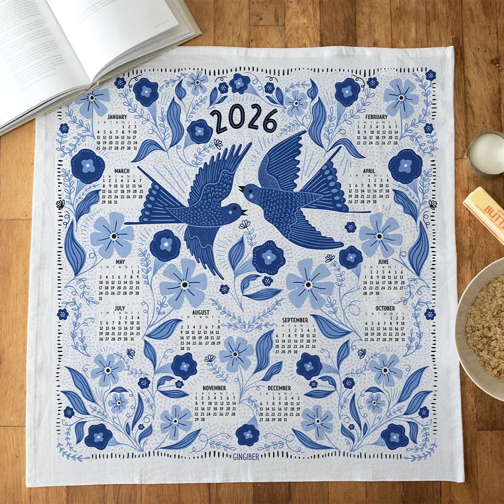 2026 Tea Towel Calendar - Gingiber