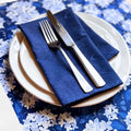 Dark Blue Hydrangea Table Runner