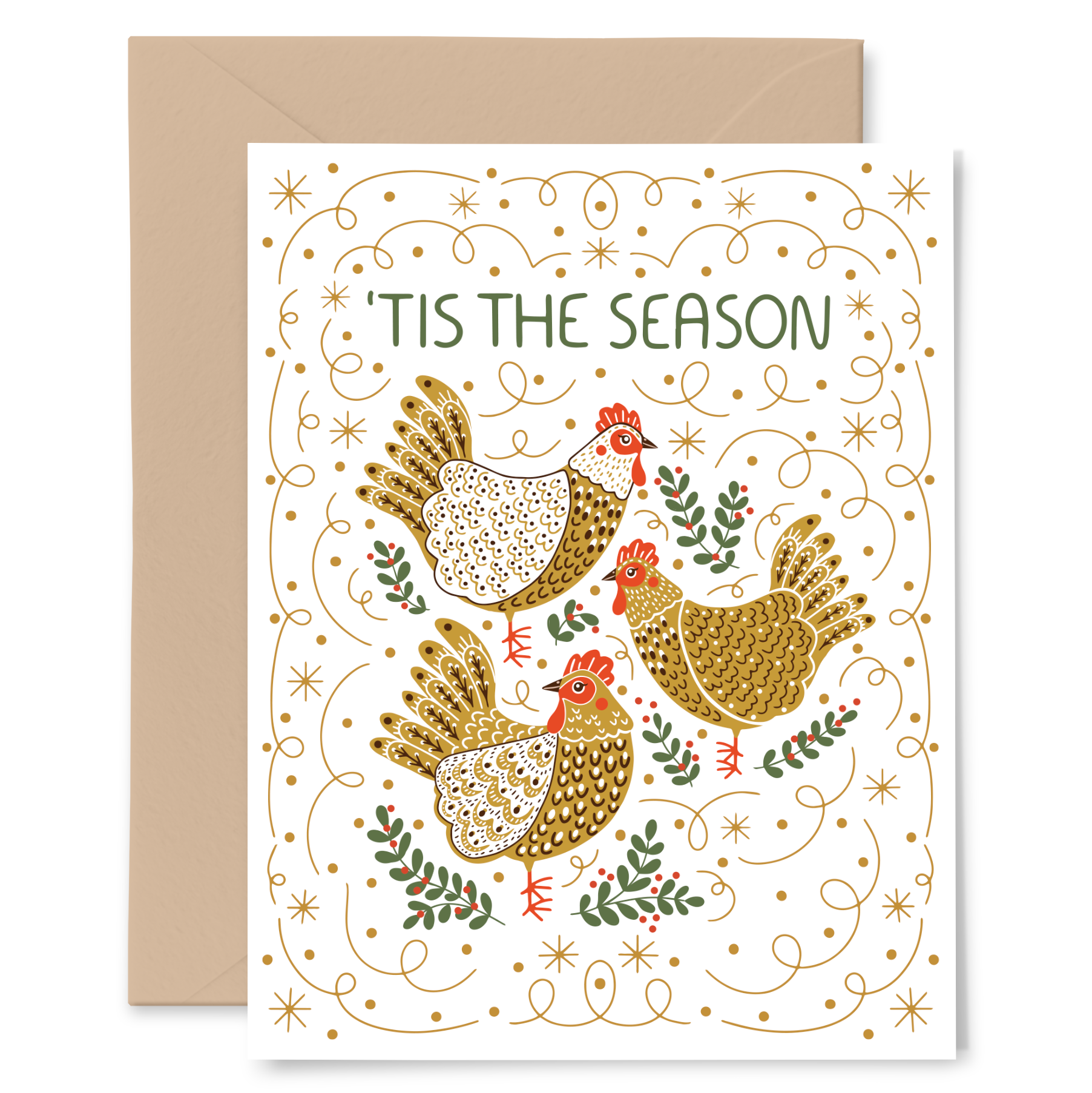 French Hens Card