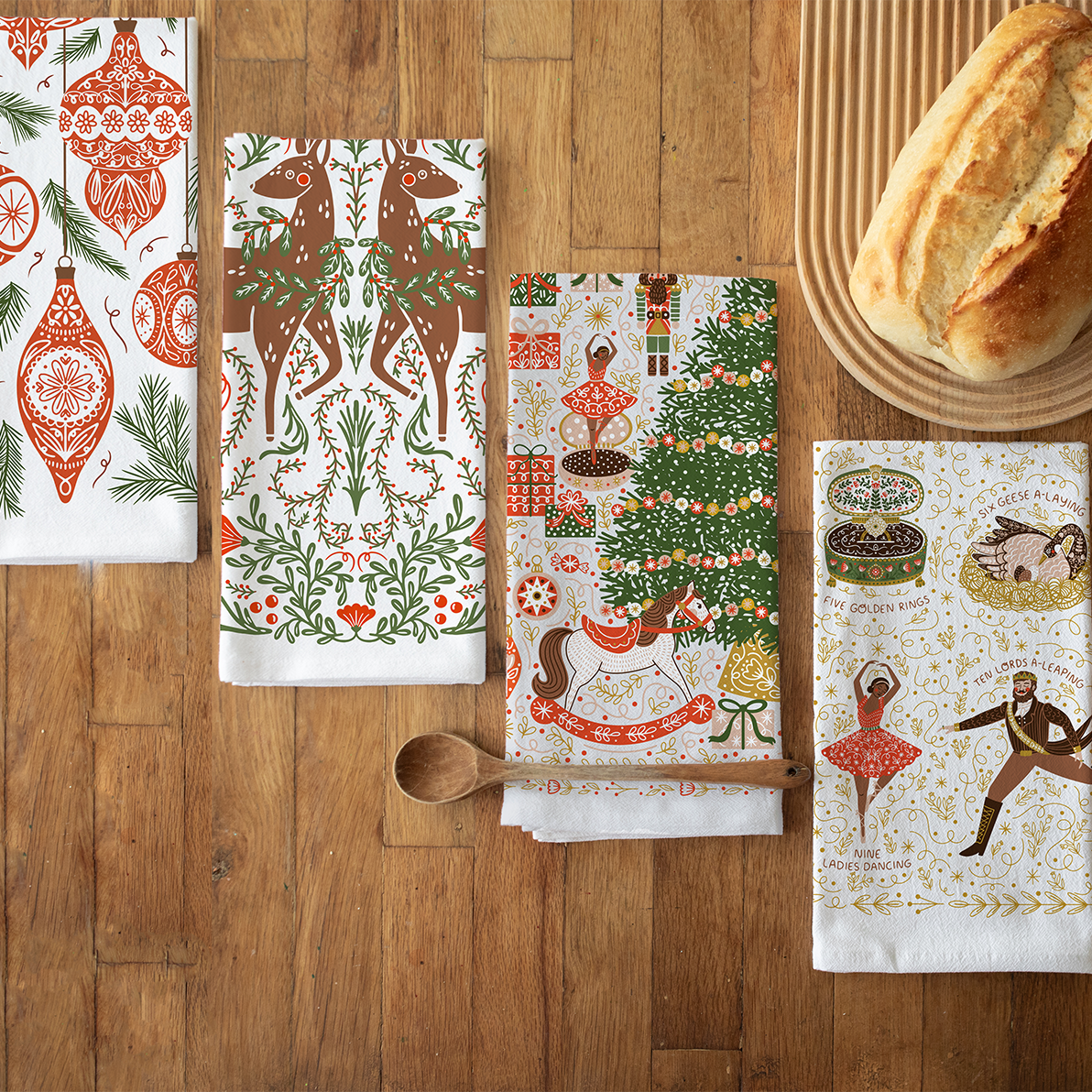 Deer Tea Towel