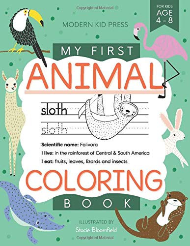 My First Animal Coloring Book
